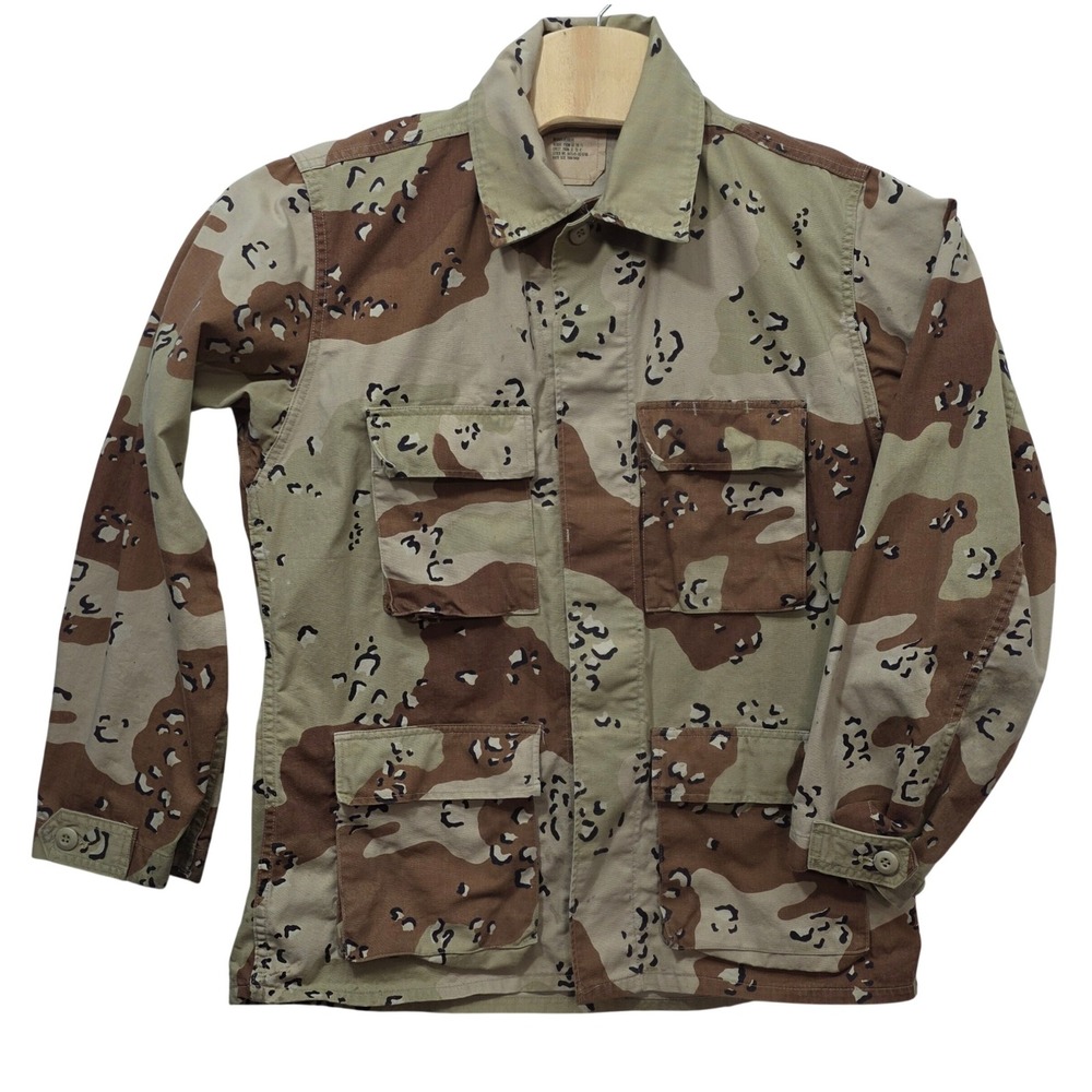 US Military 6 Color Desert Camo Chocolate Chip BDU Field Jacket Medium Regular*
